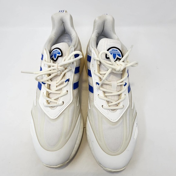 Adidas Originals ZX 2K Boost 2.0 Running Shoes Mens 9.5 White Blue Athletic Low main image 5